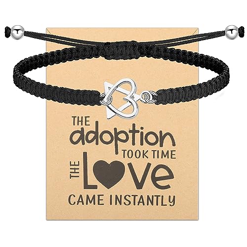 TGBJE Adoption Symbol Charm Bracelet Gotcha Day Bracelet Adoption Gifts Adoptive Jewelry Adoptive Mom Jewelry Foster Parent Thank You Gift