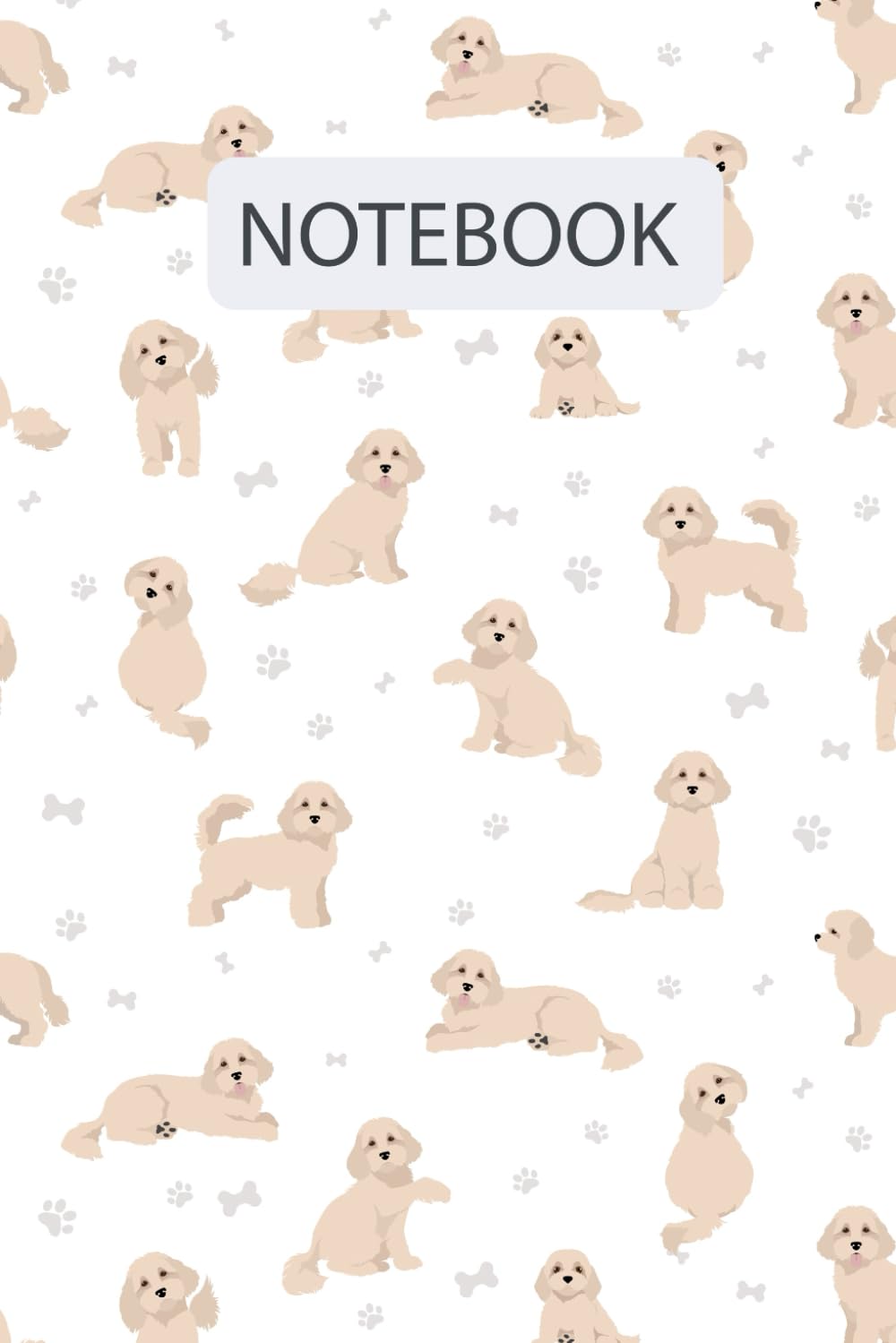 Cute Cavapoo Dog Pattern: Lined Journal Notebook Cavapoo Gifts for ...