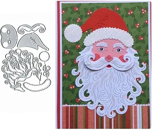Santa Christmas Metal Die Cuts - DIY Scrapbooking & Card Making Dies | Holiday Craft Steel Stencils