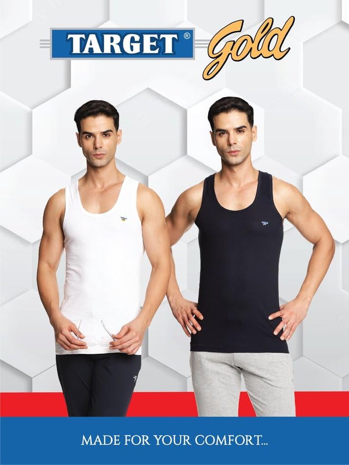 Image of Men's Vest - 100% Cotton, White, Comfortable, Breathable, Baniyan for Men(Pack of 4)