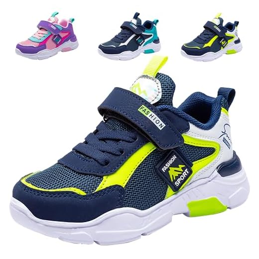 Zapatillas Niño 27 Infantil Zapatos Sneakers Zapatillas Running Verano Zapatos Deportivos Running Shoes Al Aire Calzado Trekking Ligero Transpirables Unisex Azul Verde