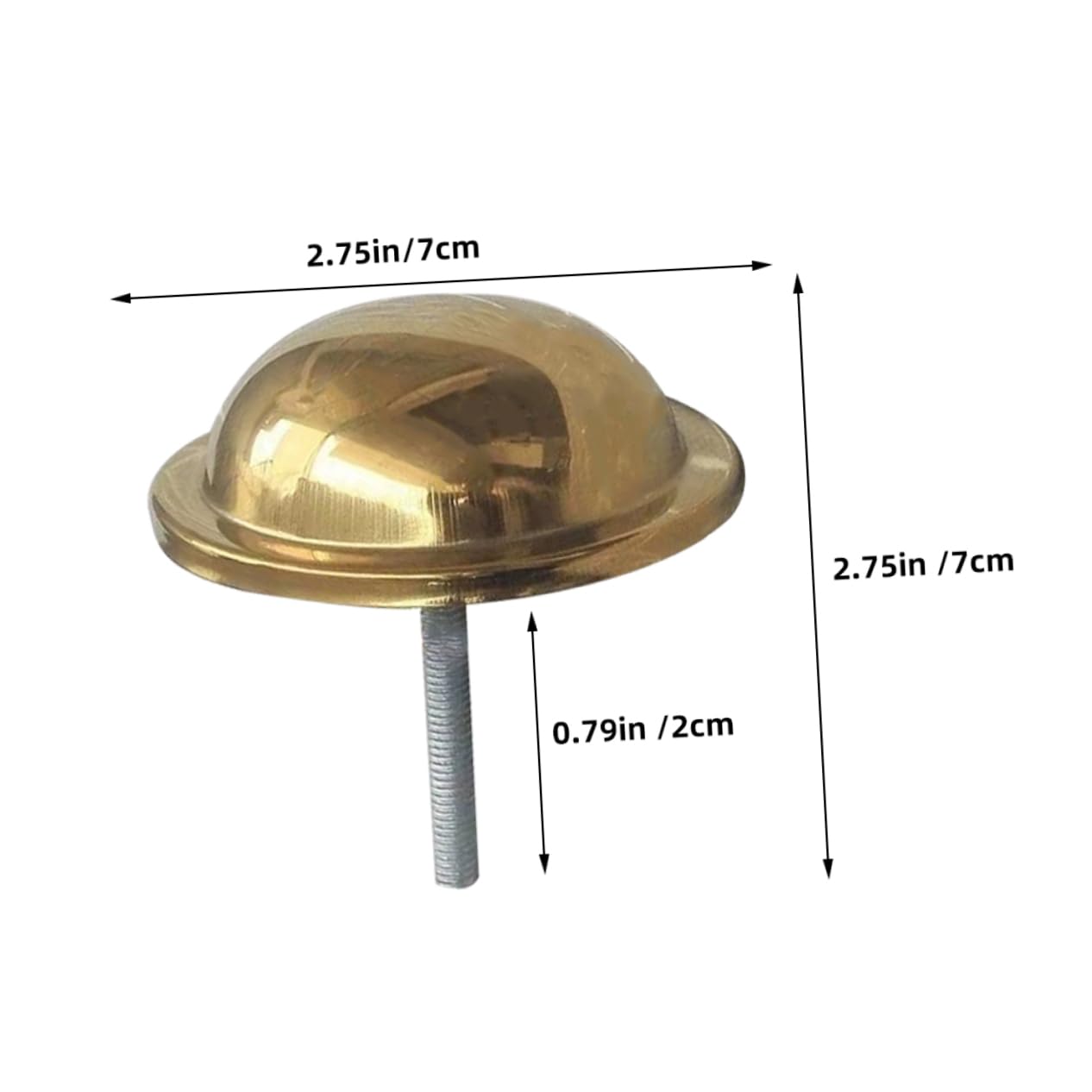 Balacoo 6pcs Retro Decor Upholstery Tacks for Furniture Upholstery Staples Door Replacement Tacks Golden Stainless Steel