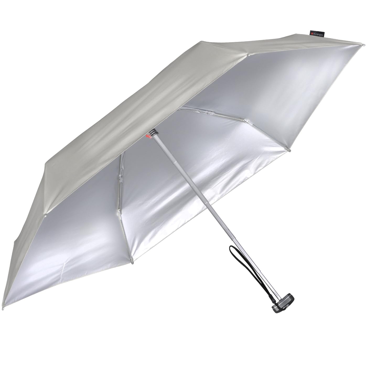 Knirps mini Taschenschirm Travel mit UV- und Hitze-Schutz Silver Heatshield stone