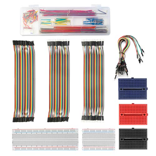 Solderless Breadboard Jumper Wires Set– ALLDREI BJ-001 400 Pin and 830 Pin Prototype