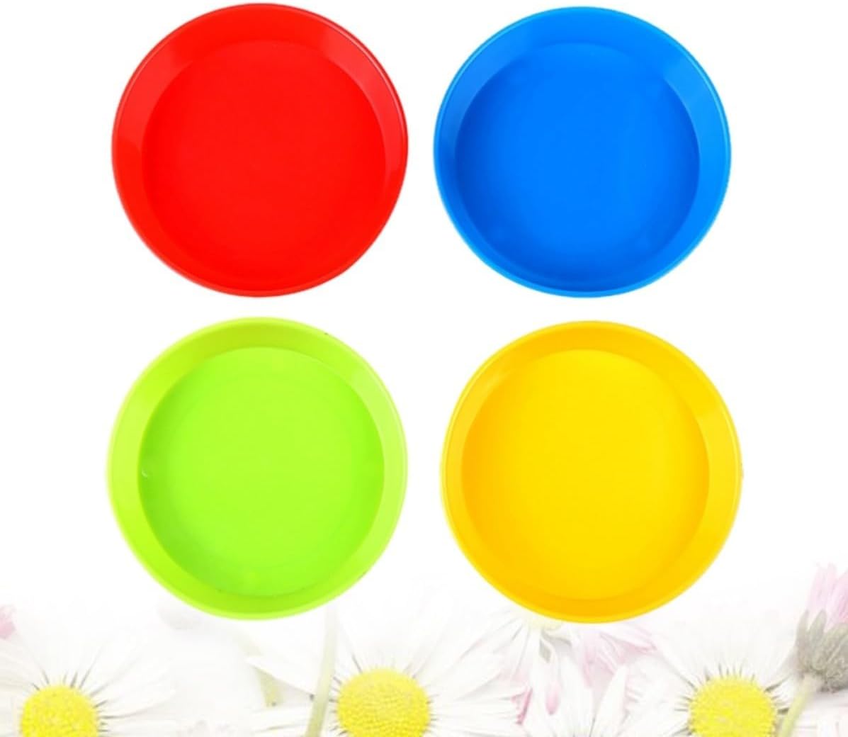 4pcs Plastic Color Palette Painting Tray for Mixing