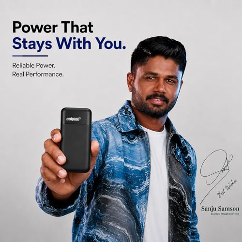 Image of 10000mAh Power Bank with Dual Output, Portable Slim Design, Lithium-Ion Polymer Battery, Smart Chip Safety and LED Indicator, for iPhone, Samsung &All Smartphones (12V, PN-951,Black)