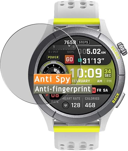 Miniatura 1 de Vaxson - Protector de pantalla de privacidad, compatible con Amazfit Cheetah Anti Spy Film Protectors Sticker vidrio templado