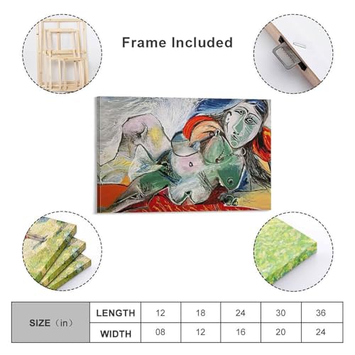 Art mural The World in Abstract sans cadre 60x90cm toile decoration murale