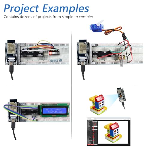 Freenove ESP32 Kit Dev CAM Board Super Starter Kit, Dual-core 32-bit 240 MHz Microcontroller, Onboard Camera WiFi+BT - Image 4
