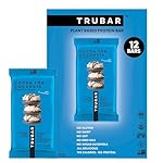 TRUBAR Vegan Protein Bar, Cocoa For Coconuts, Gluten Free, Plant Based Protein, Dairy Free, Non GMO, Soy Free, No Sugar Alcohols, 12G Protein, 12G Fiber, 23G Carb, On the Go Snack Bars, 12ct