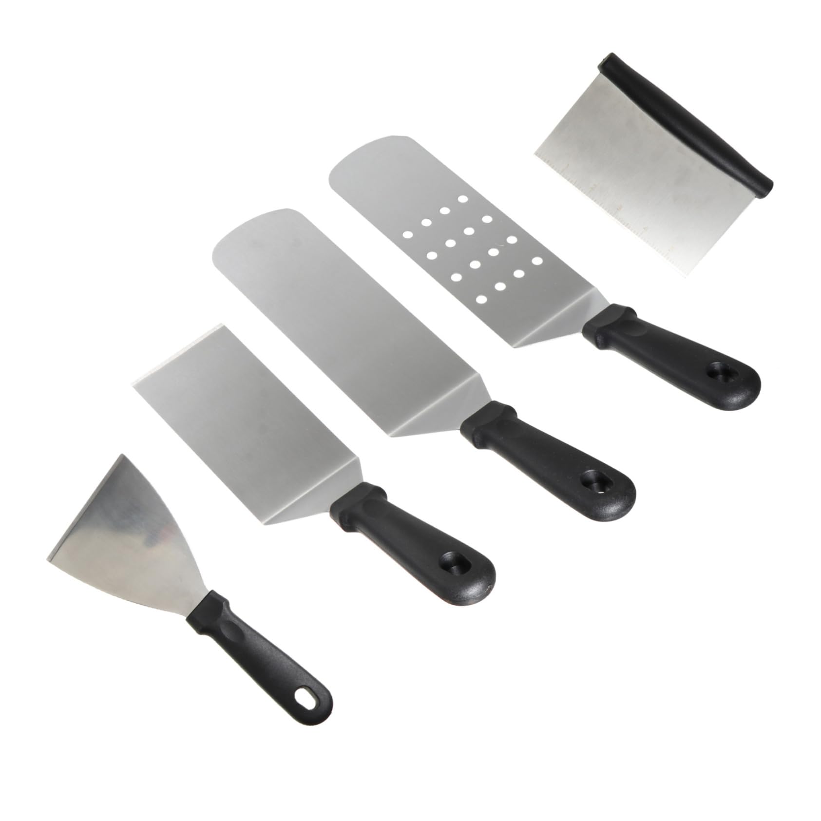 Zerodeko 5pezzi Pala per Pizza in Acciaio Inox Leggero Accessorio per Forno Manico in Antiscivolo Resistente al Calore per Cottura Pizza e Pane