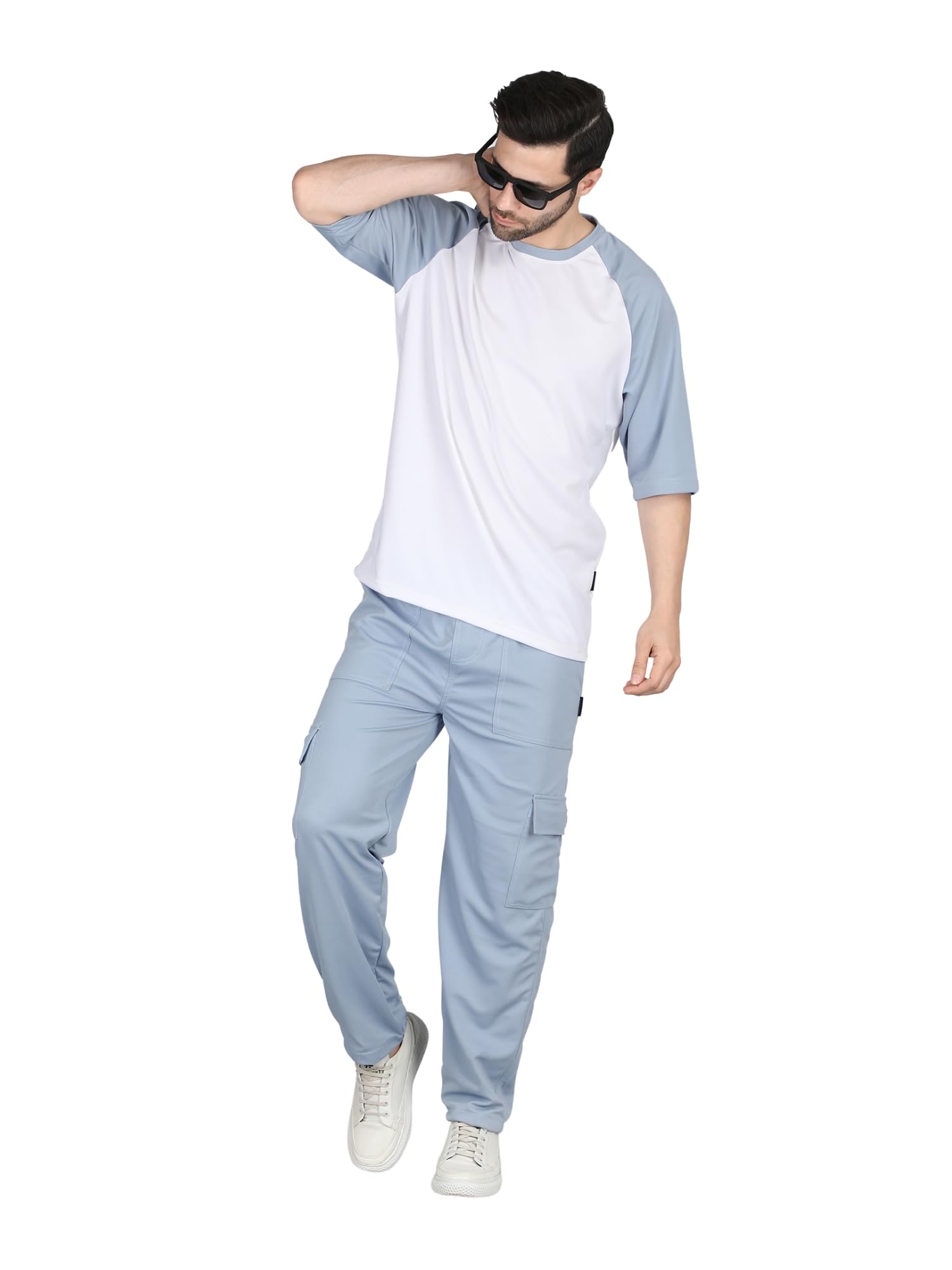 raxedo Coord set for men | Dry Fit Korean Outfits | Old money outfit for men, y2k aesthetic clothes, Vacation Airport look (IN, Alpha, S, Regular, White Sky)-picture-37
