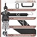 Vincreem 2 Pcs 50 Inch Portable Hockey Gear Hanger Strap Vertical or Horizontal Drying Rack Hockey Equipment Drying Organizer Hockey Stuff Hanger Drying Rack with 2 Adjustable Hook Camping Outdoor