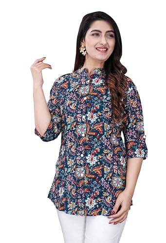 Image of FebQ Printed Shirt Style Top for Women