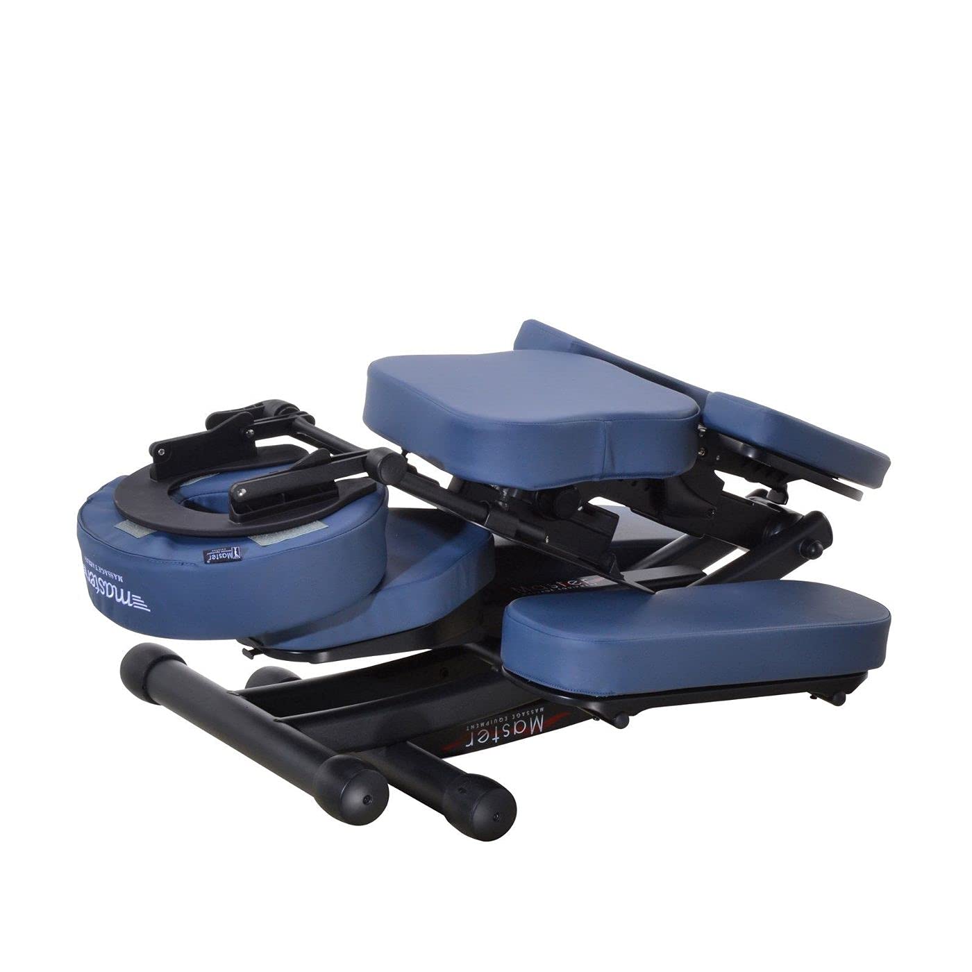 MASTER MASSAGE EQUIPMENT 10114A 10114A - Silla de Masaje Plegable (Aluminio, Ajustable, Ligera, con maletín de Transporte), Color Azul