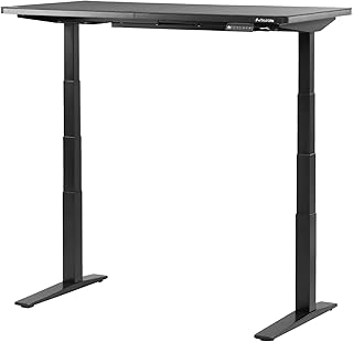 Bauhutte Electric Super Gaming Desk BHD-1400FAH Top Plate & Leg Set Cover Up to Standing Position of 6.6 ft 2 m and Tall Gamers Top Plate Rising Width: 23.2 - 53.5 inches 59 - 136 cm