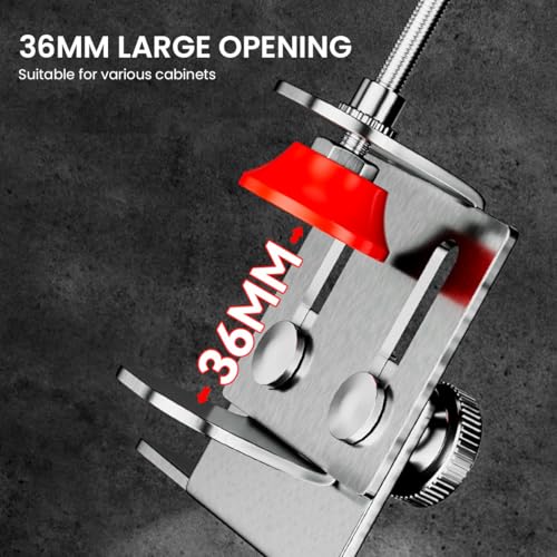 Image of Serplex Floor Cabinets Frame Install Clamp, Cabinet Mounting Support Stainless Steel Support Arm Cabinet Door Mounting Jig for Hidden Door Install, Adjustable Stainless Steel Doors Installation Clamp