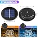 HELESIN Solarleuchten Ersatz Top，9cm Solarleuchten Ersatzteile mit Warmes und Farbig Licht,IP44 Wasserdicht Solar Led Ersatzs, Solarpanel für Gartenleuchte Solarlampen Laterne Terrasse DIY(2 Stück)