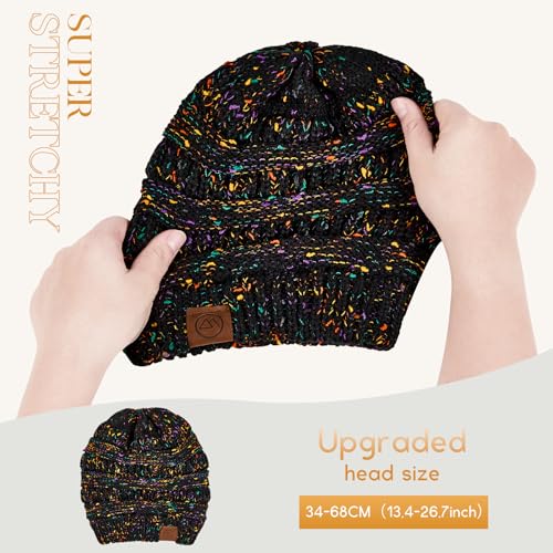 Image of Durio Winter Hats for Women Cable Knit Beanie Soft Womens Beanies Thick Winter Hat