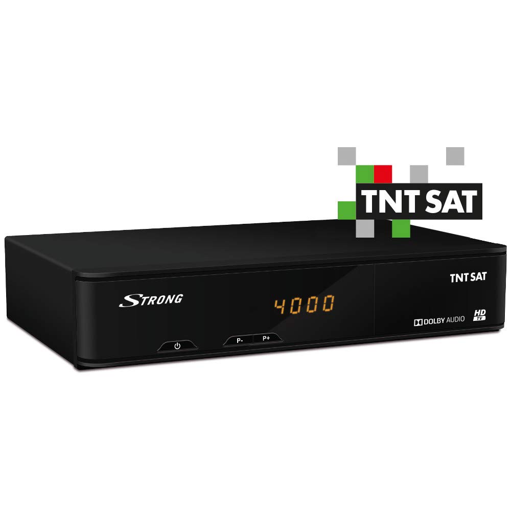 Strong SRT 7404 Satélite Negro tV set-top boxes - Reproductor/sintonizador (Satélite, Digital, MPEG4, 18 W)