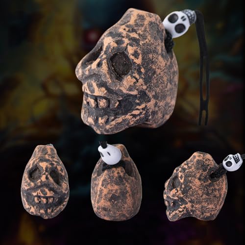 Aztec Death Whistle - The Portable Handmade Clay Screaming Sound Authentic Aztec Death Mini Whistle for Halloween Pranks, Scary Gifts (Mini Whistle)