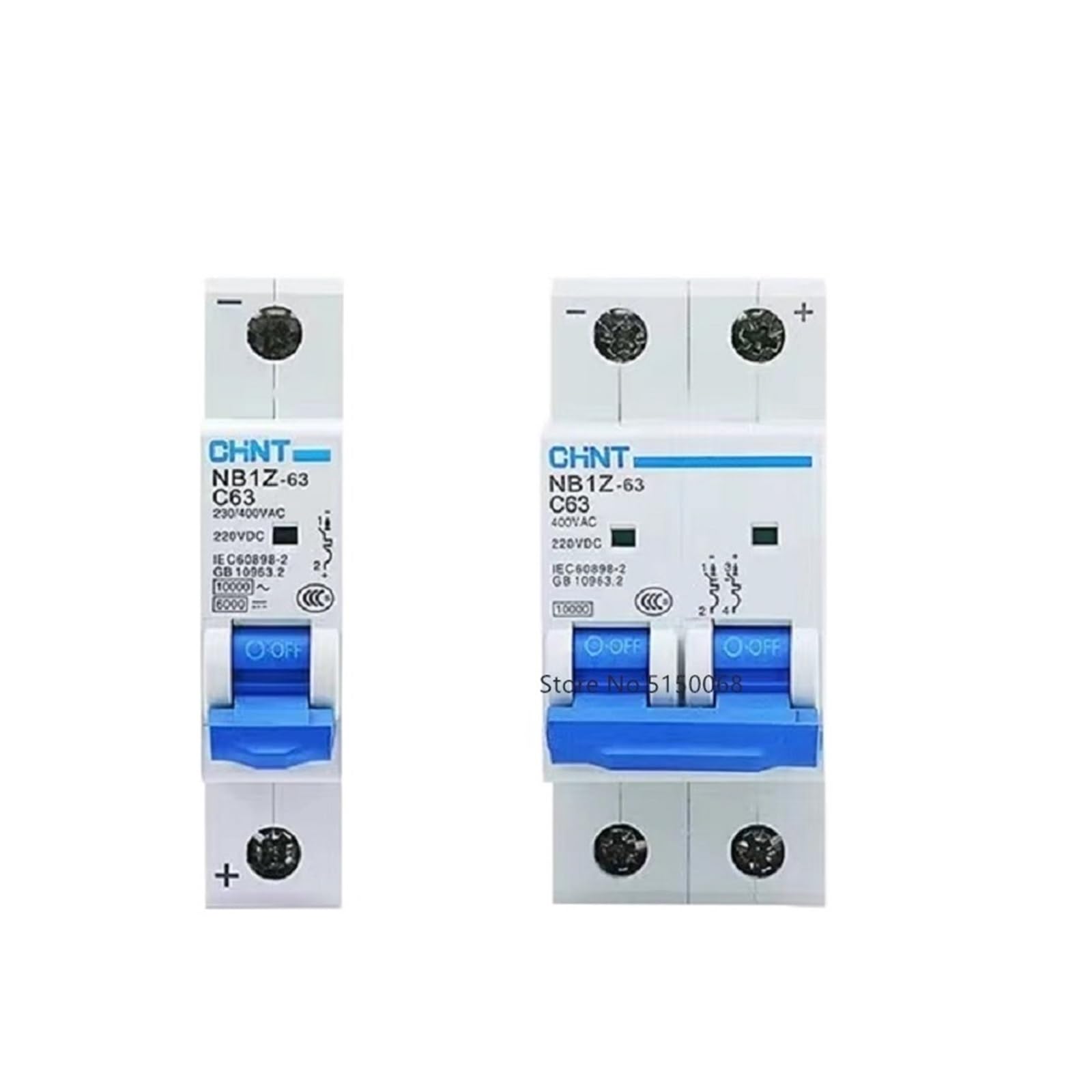 Disjoncteur solaire photovoltaïque NB1Z-63 DC220V interrupteur d'air protection 1P 10A
