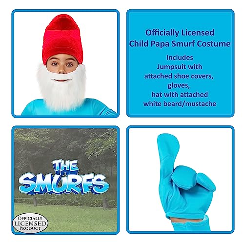 Disfraz Papa Pitufo para Niños talla Small miniatura 2