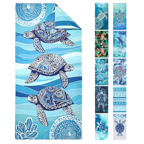 Joyoldelf Mikrofaser Strandtuch - 180 x 90cm Groß Sandfrei Schnelltrocknend & Leicht Strandhandtuch, Ideal für Frauen und Männer am Strand, Schwimmbad oder im Urlaub