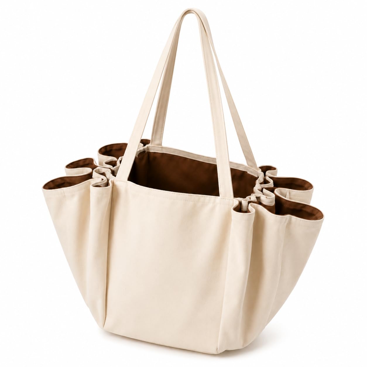 2-in-1 Transformable Cotton Tote Bag – Opens Flat to Organiser Mat
