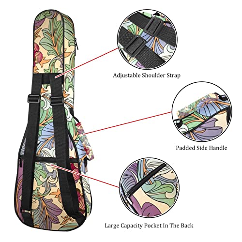 Housse pour ukulélé vintage ethnique bohème avec rembourrage en éponge de 10 mm d’épaisseur 53,3 cm avec sangles… - Les Beatles, Paul McCartney, John Lennon, RIngo Starr, George Harrison Housse pour ukulélé vintage ethnique bohème avec rembourrage en éponge de 10 mm d'épaisseur 53,3 cm avec sangles… – Image 4