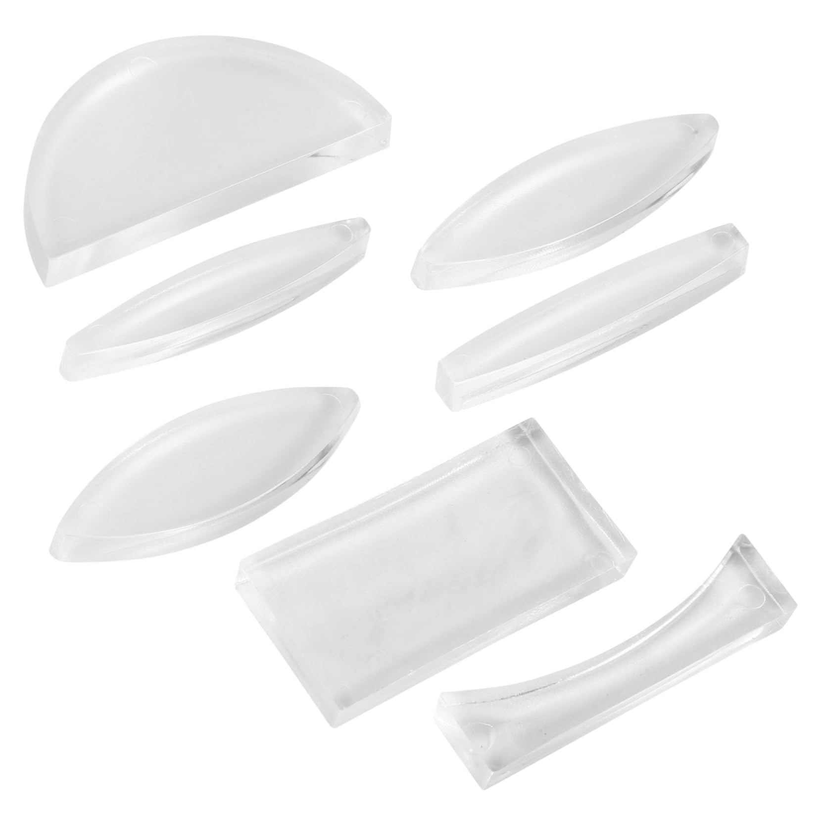 QUMIIRITY 7pcs Science Optical Lenses Set Physics Experiment Equipment Convex Concave Lens for Teaching Lab