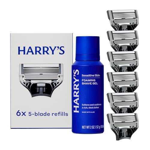 Harry's Original Shaving Kit for Men - 6 Razor Blade