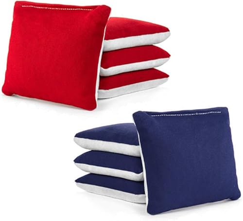 Miniatura 10 de Tailgating Pros Juego de bolsas, saquitos Pro-Style, de doble cara, suave y adherente, con relleno de resina, de gamuza y lona de pato, juego de 8 a