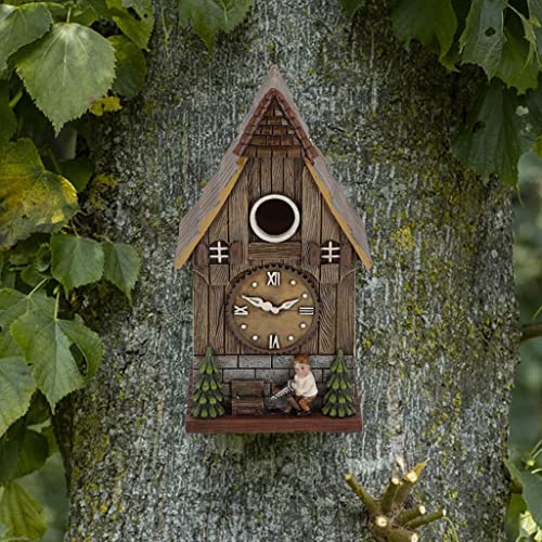Casa de pájaros de diseño resistente a la lluvia para proteger nidos en jardines exteriores 3