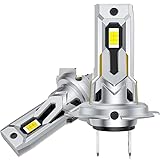 BNCZDOJO 2Pcs 120W H7 LED Car Headlight Turbo Bulb 6000K 30000LM CSP Chip Led Light Plug & Play Socket...