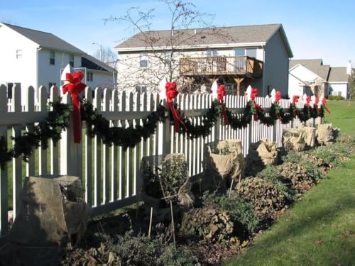12-Pack Christmas Bows | Premium Handmade with 2.5" Red Velvet Gold Wired Edge Ribbon | Fluffy Not Flat | Indoor Outdoor Handmade Wreath Bows | The Handmade Bow - Thumbnail 7