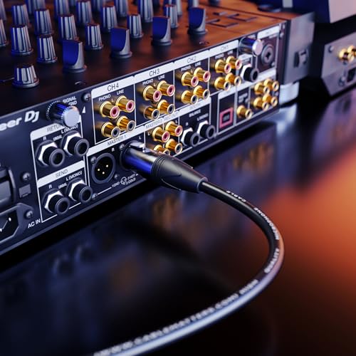 cable matters 2-pack premium xlr to xlr cables - 6ft male to female microphone cable oxygen-free copper ofc mic cord black