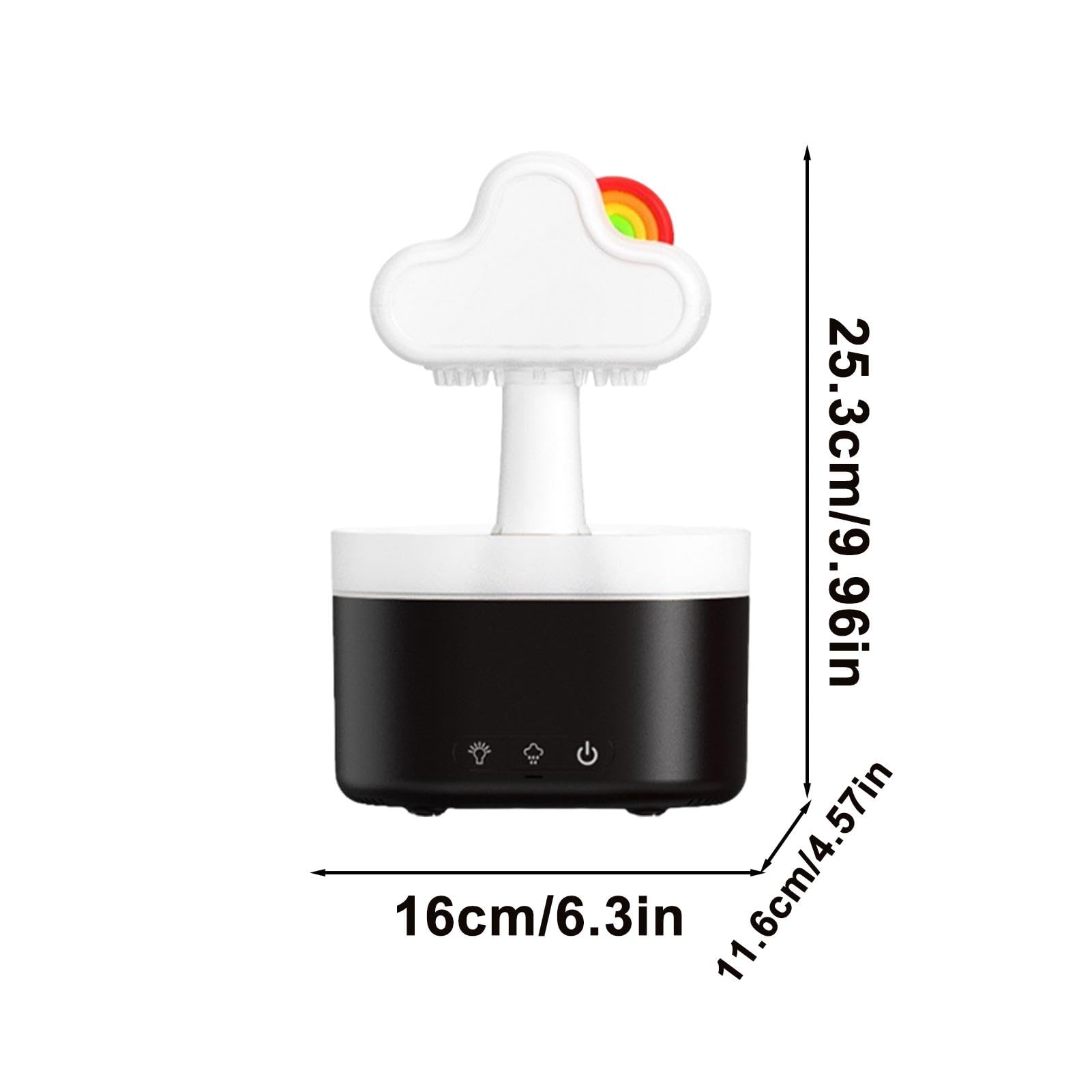 Rainbow Cloud Dyfuzor Akumulator Aromaterapia Nawilżacz Kreskówkowy Chmura Chmura Uroczy Tęczowy Dyfuzor Aromaterapia Chmura Urządzenie Akumulatorowe Chmury Dyfuzor Nawilżacz z Kolorowymi Światłami