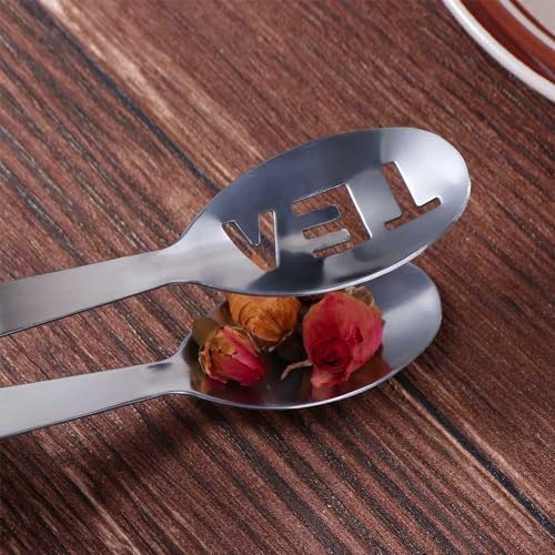 Silver Tea Bag Squeezer,Stainless Steel Oval Tea Bag Squeezer Tongs,Tea Filter Clamp Tea Strainer Holder Clip,Suitable for Gripping Ice Cube,Sugar,Tea Strainers and Filters,Tea Accessories(12.3cm)