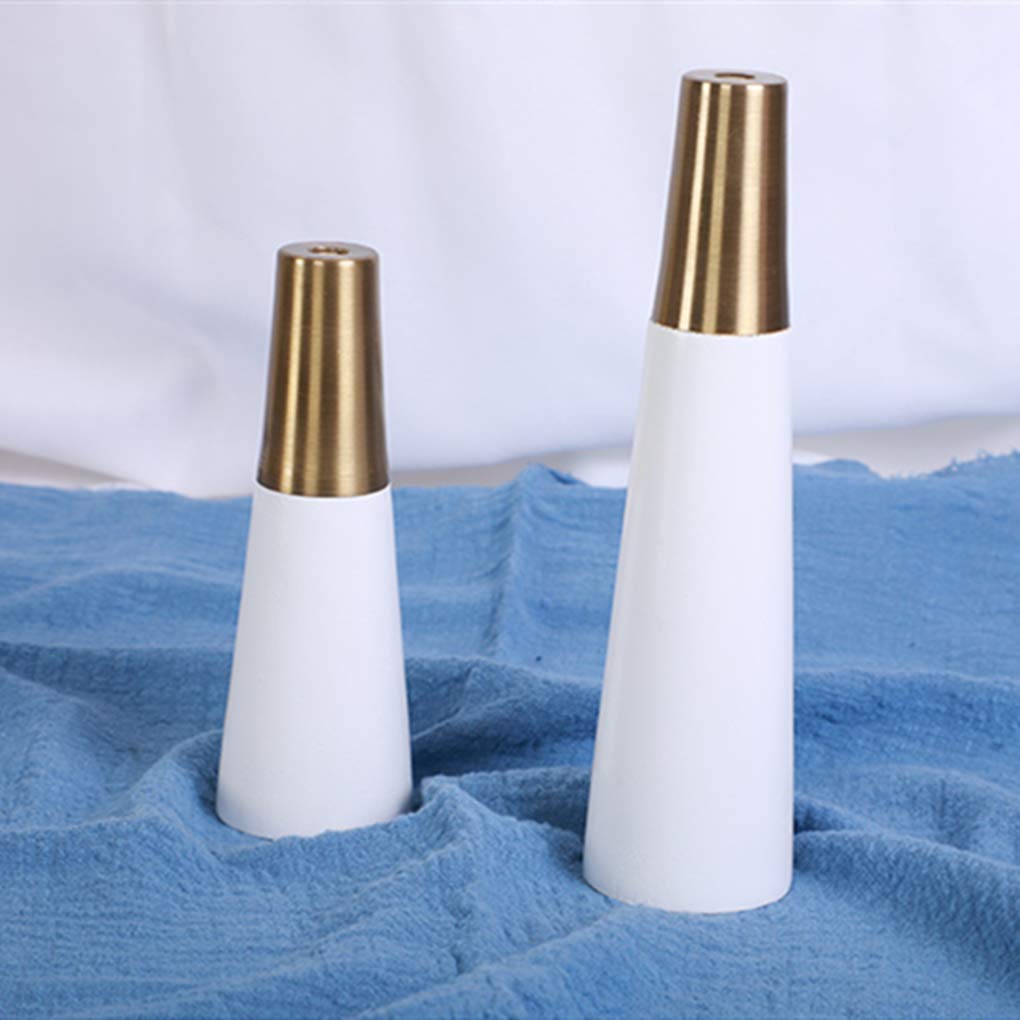 4 pezzi in legno massello regolabile in ottone conico cono di ricambio per mobili da tavolo, gambe in legno, gambe per mobili da divano
