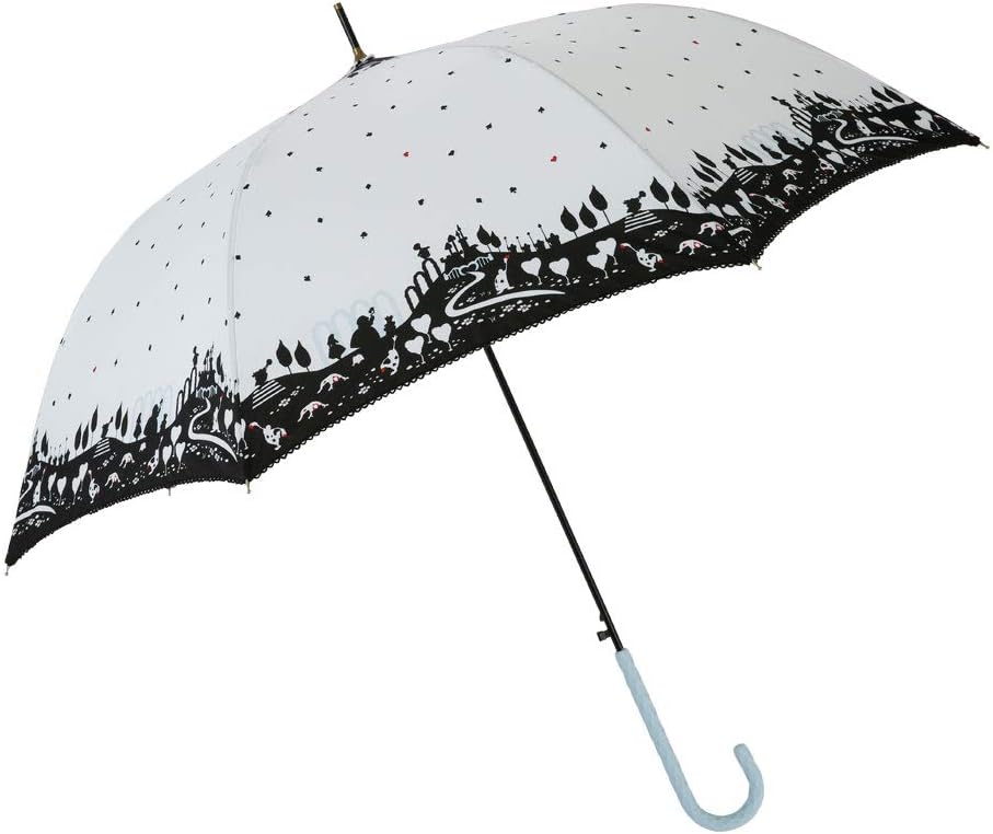 Amazon 小川 Ogawa ジャンプ式長傘 60cm 7本骨 ディズニー ふしぎの国のアリス 女王の城 雨晴兼用 Uv加工 はっ水 グラスファイバー骨 855 小川 Ogawa 折りたたみ傘 通販