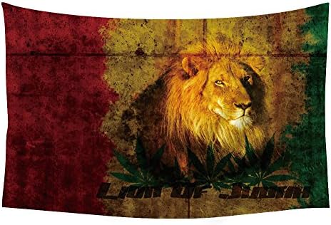 PUPBEAMO PRINTS Lion Of Judah - Wall Tapestry Art For Home Decor Wall Hanging Tapestry 60x40 Inches