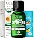 Organic German Chamomile Essential Oil - A Healing Vibe for Aching Muscles & Renewed Beauty (10ml) - 100% Pure Therapeutic Grade Organic German Chamomile Oil
