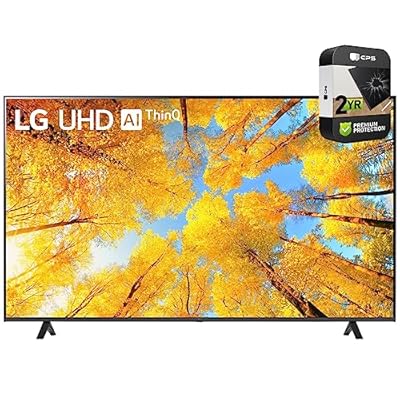 LG 55UQ7570PUJ 55 Inch 4K UHD Smart webOS TV Bundle with 2 YR CPS Enhanced Protection Pack