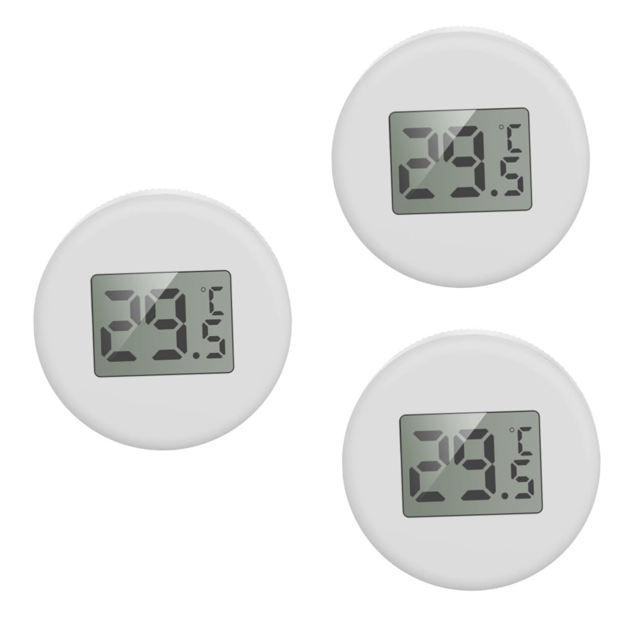 FOMIYES 3 Pcs Digital Aquarium Thermometer Sticker Thermometer for Fish Tank Submersible Large LCD Display