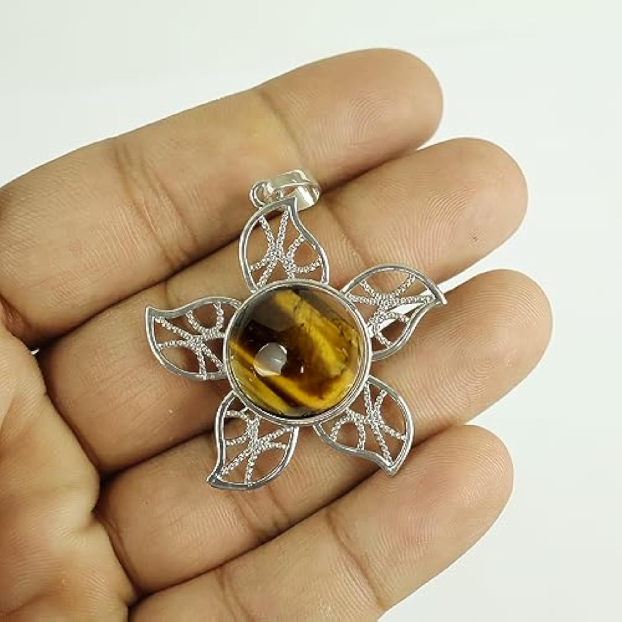 Natural Stone Pendant Necklace, Healing Crystals