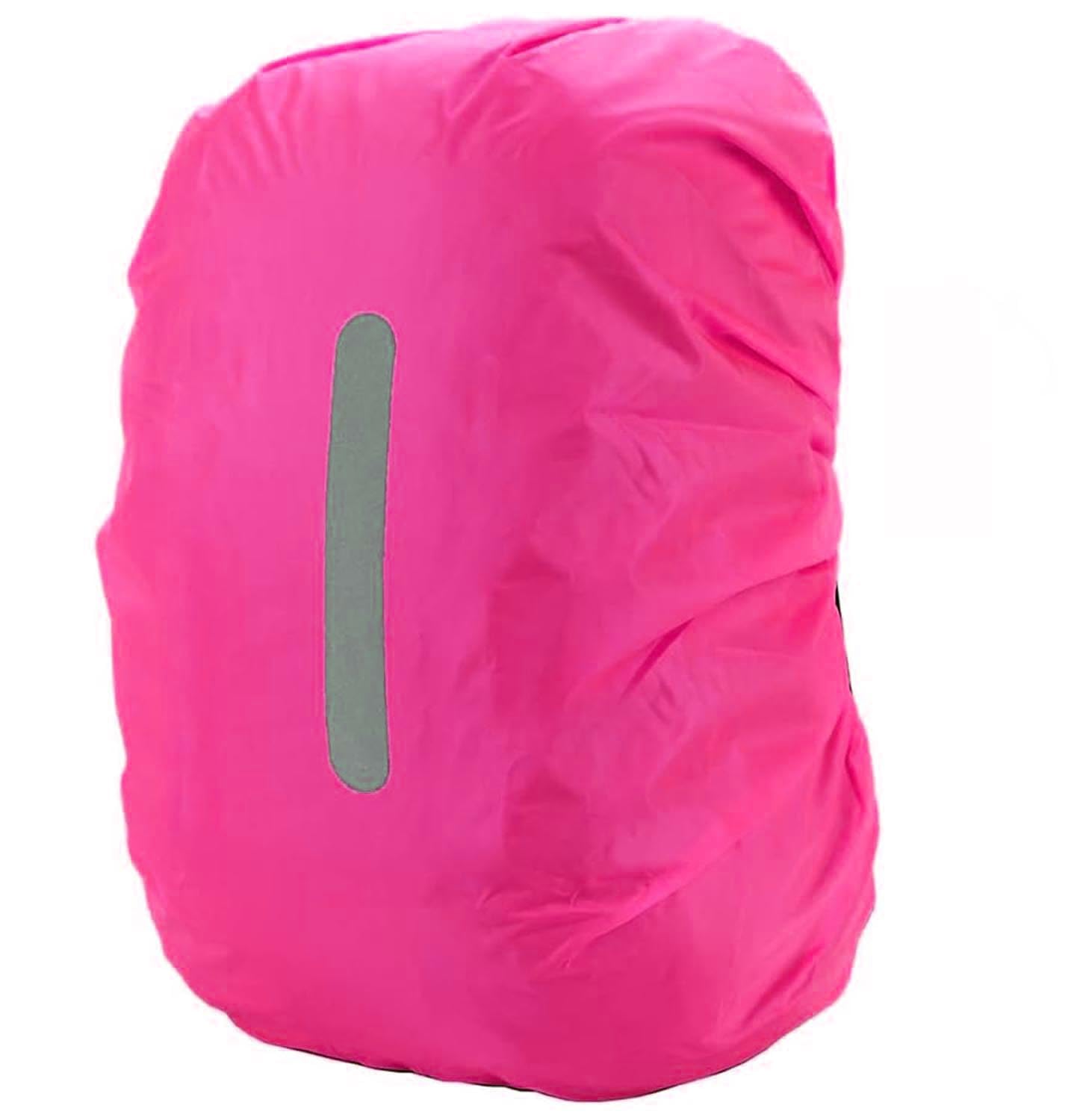 PINEPAN Regenschutz für Rucksäcke mit reflektierenden Streifen, 15L-100L, wasserdichter Rucksack-Regenschutz, Schultasche für Wandern, Camping, Reisen, Radfahren