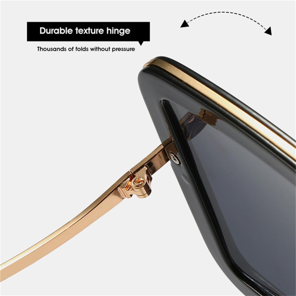 Sonnenbrille Damen farbig schwarz übergroße Sonnenbrille Herren UV400 Tönung Shades Brillen