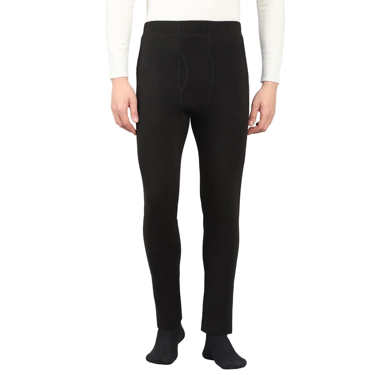 rock.it from House of Monte Carlo Men's Regular Fit Solid Thermal Lower| Men Thermal Lower for Winter | Warm Wool Blend Inner Wear Bottom | Soft Stretchable Thermal Pant for Men Black XXL-picture-19