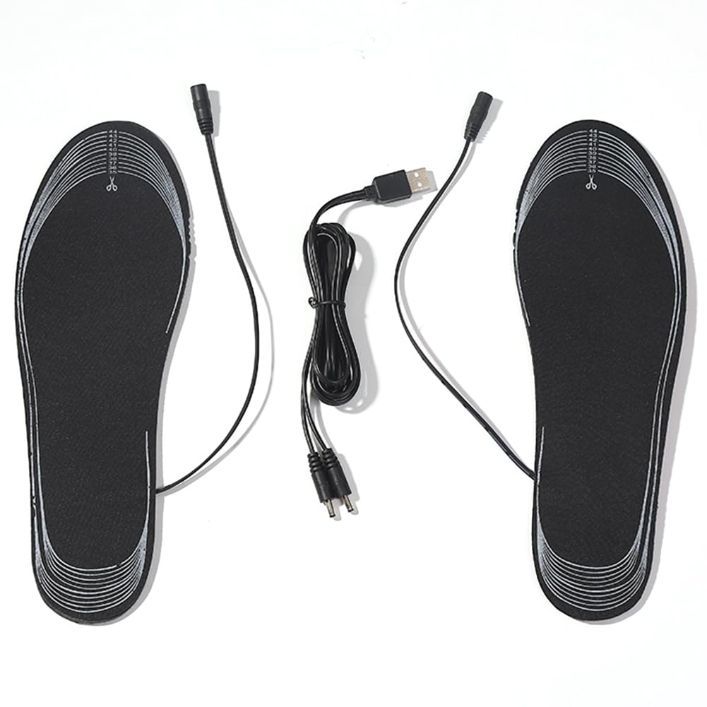 Solette riscaldate lavabili ricaricabili Temperatura regolabile Solette for scarpe riscaldate unisex multifunzionali for pesca invernale Escursionismo Campeggio